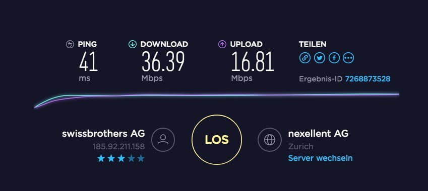 smoozed speedtest vpn