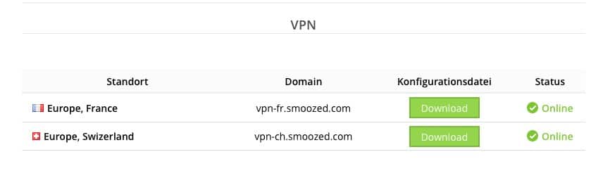 smoozed vpn test