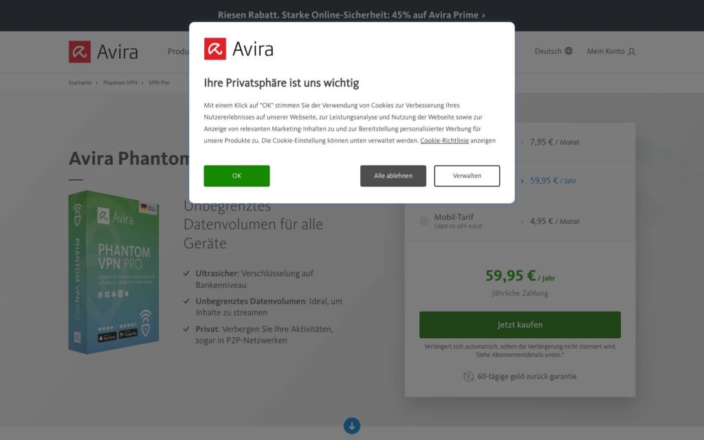 Avira Phantom Screenshot