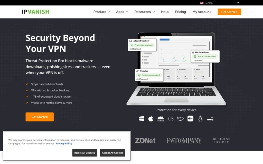 IPVanish Screenshot
