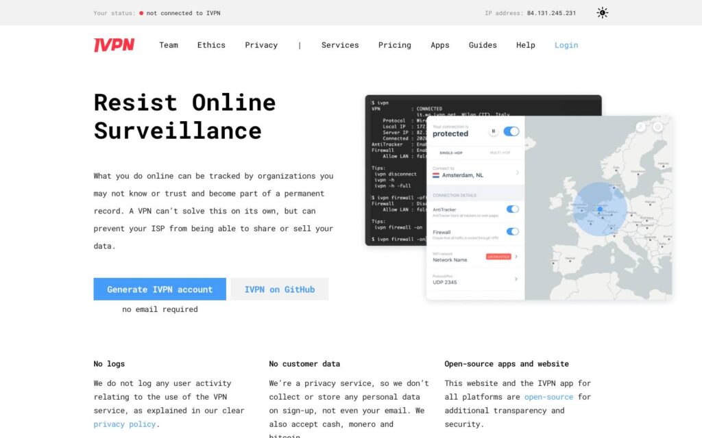 iVPN Screenshot