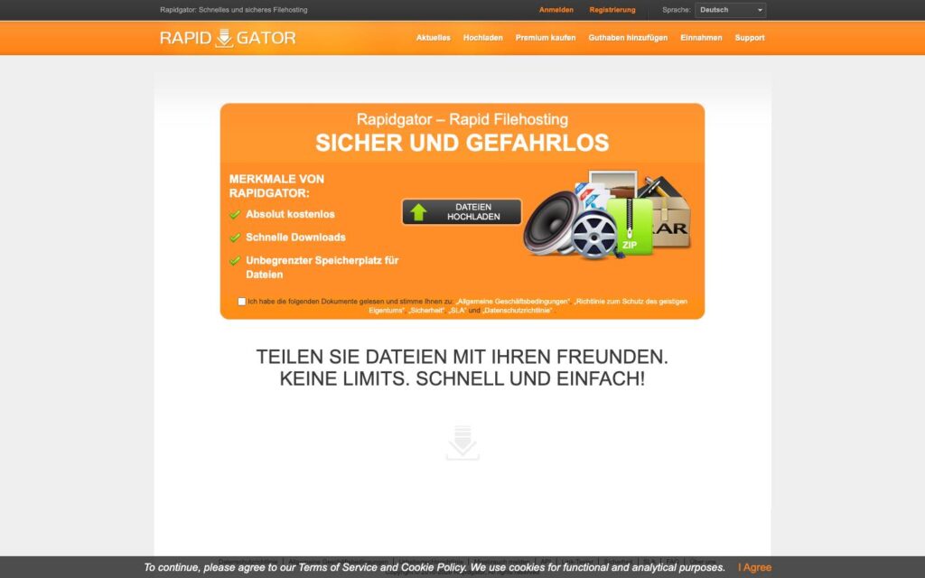 Rapidgator Screenshot