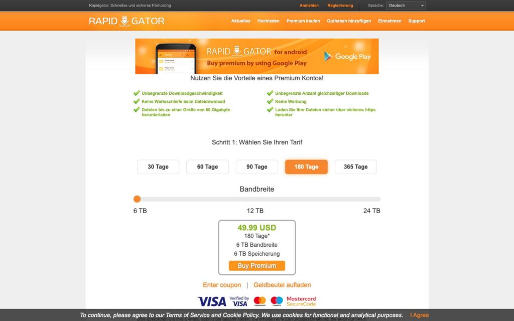 Rapidgator Screenshot