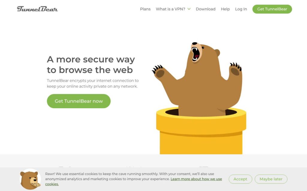TunnelBear Screenshot