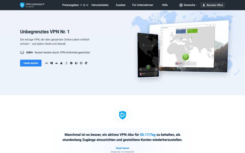 VPN Unlimited Screenshot
