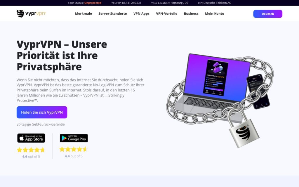 VyprVPN Screenshot